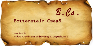 Bottenstein Csegő névjegykártya